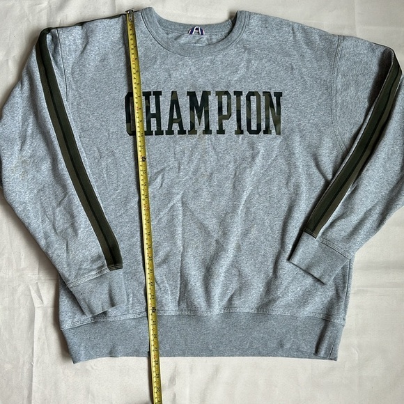 Champion Men's Powerblend Fleece Camo Crewneck Sweatshirt with Taping - Picture 6 of 10